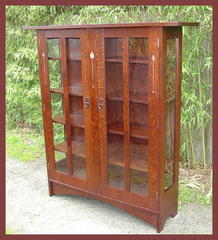 Two Door Inlaid China Cabinet